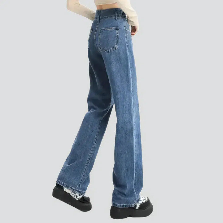 Vintage women's wide-leg jeans