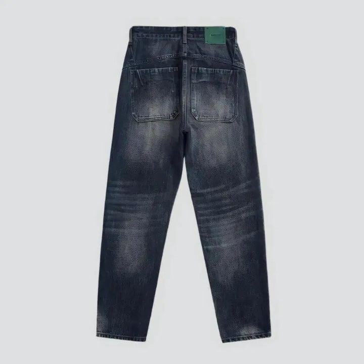 Yellow-cast y2k jeans
 for men