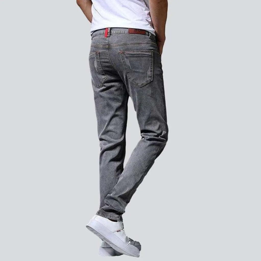 Casual slim fit men's jeans