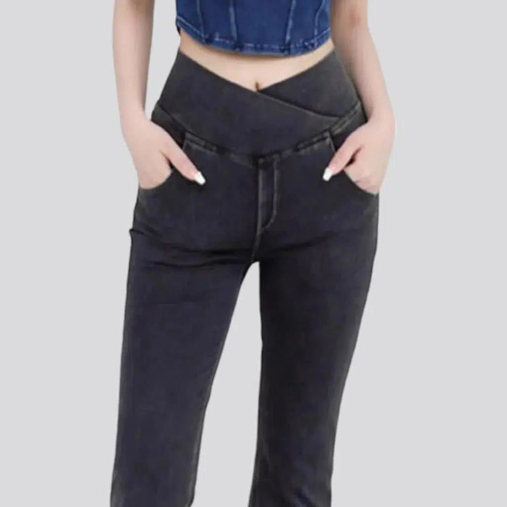 Street floor-length jeans
 for women