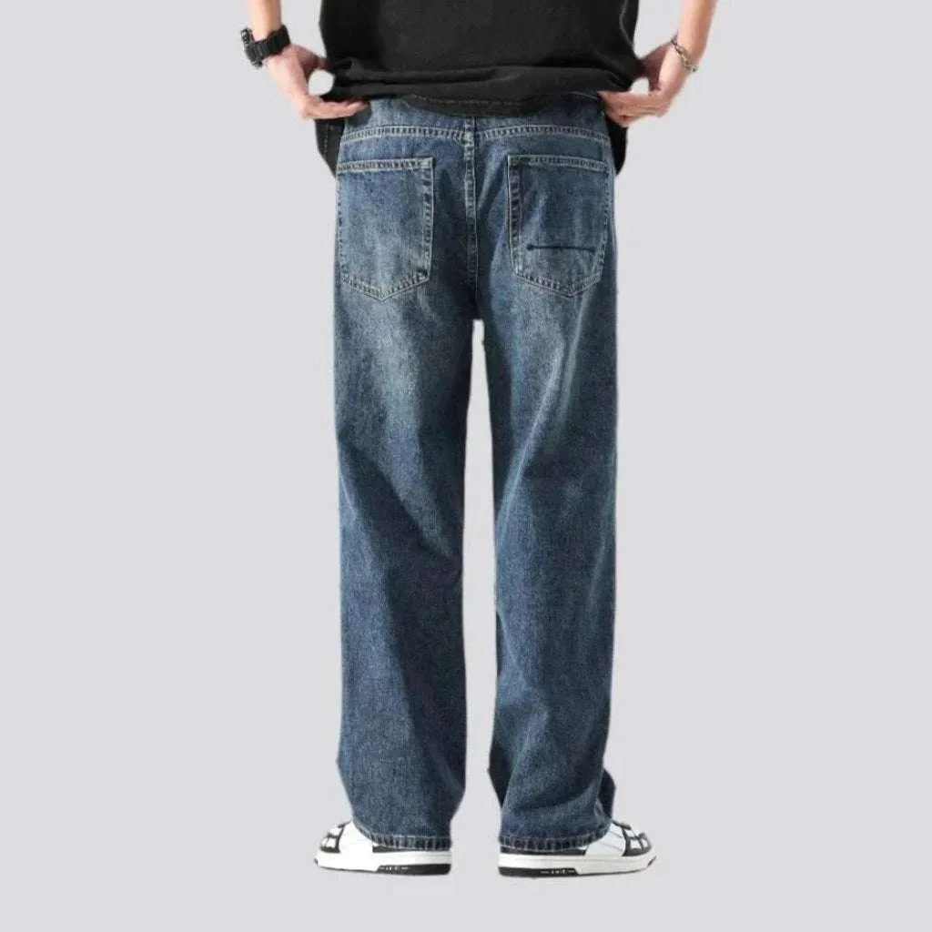 Mid-waist men's vintage jeans