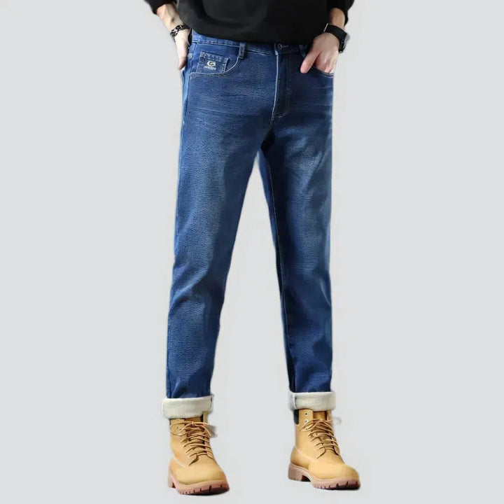 Men's fleece jeans