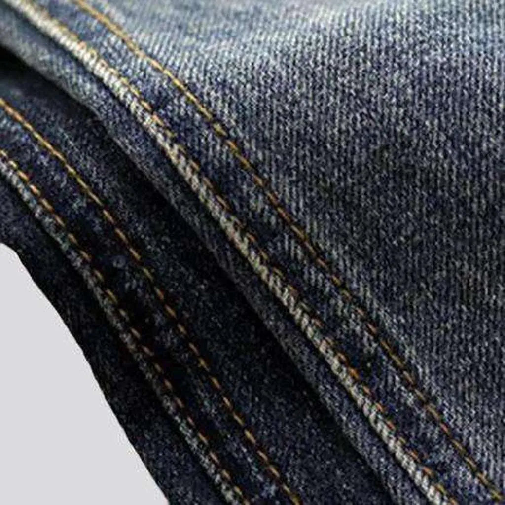 Sanded men's street jeans