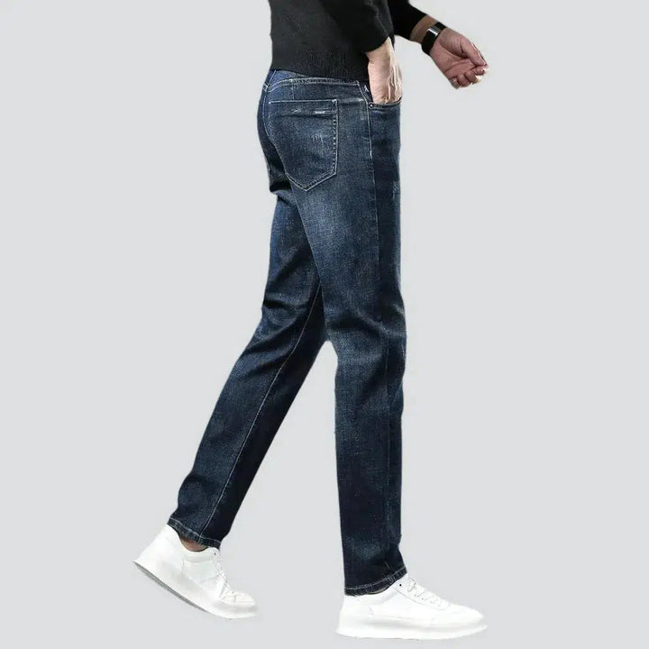 Men's furrowed jeans