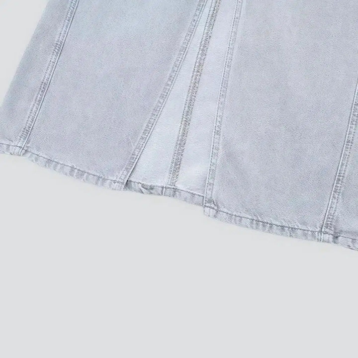 Street long jeans skirt
 for ladies