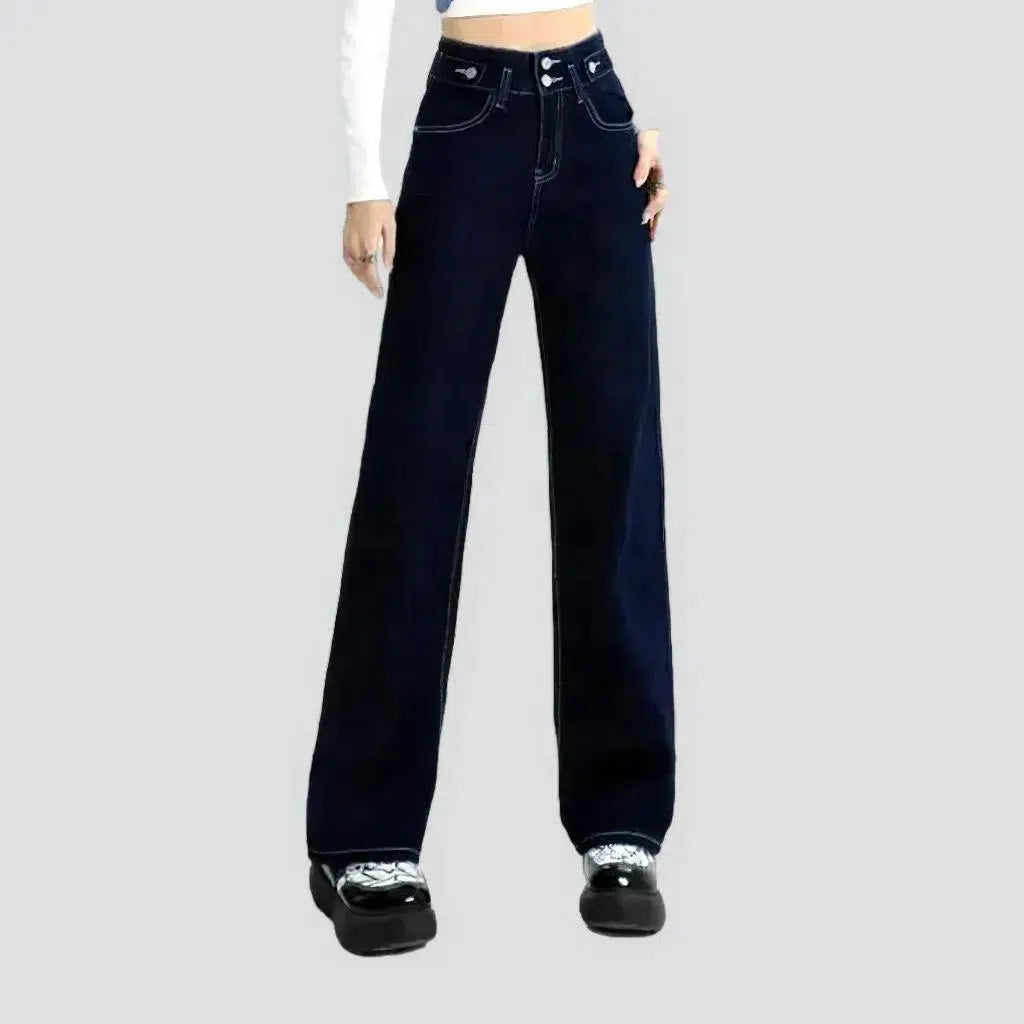 Vintage women's wide-leg jeans