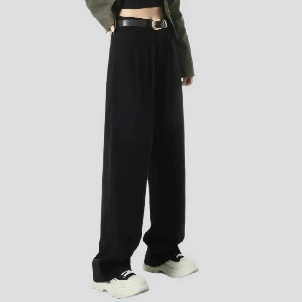 Y2k color women's denim pants