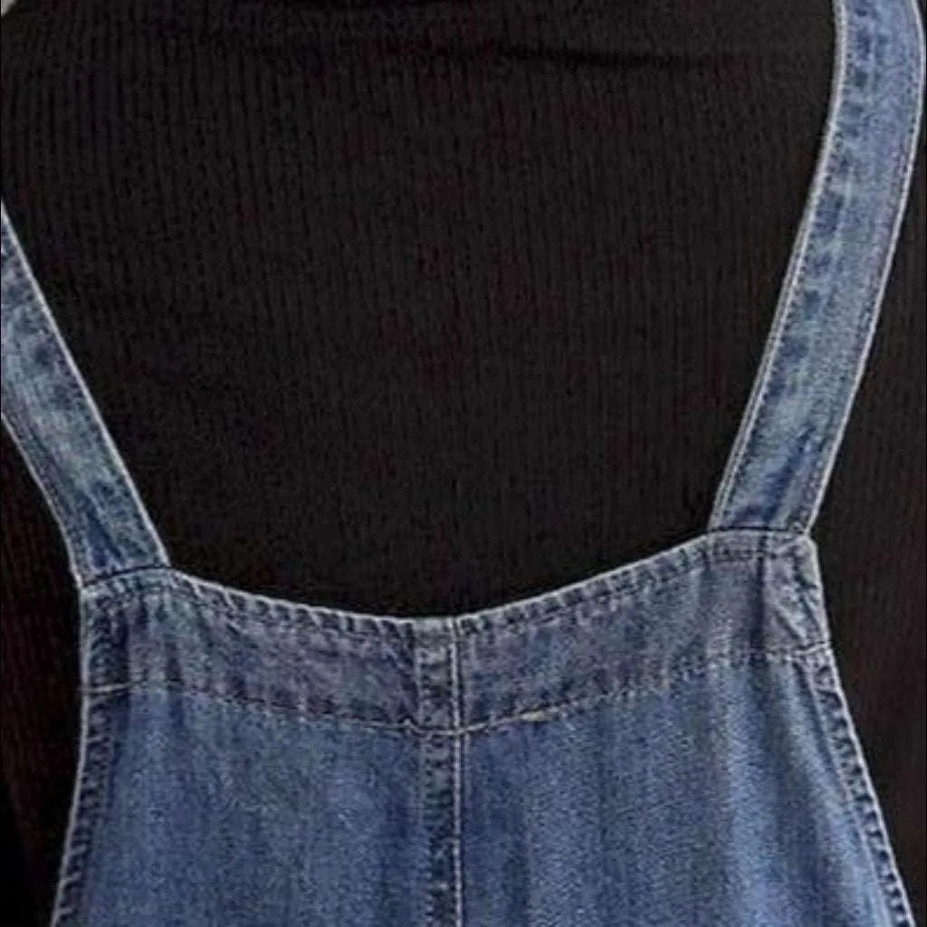 90s style denim dungaree for ladies