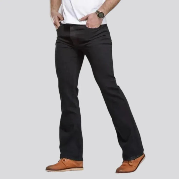 Bootcut men's stonewashed jeans