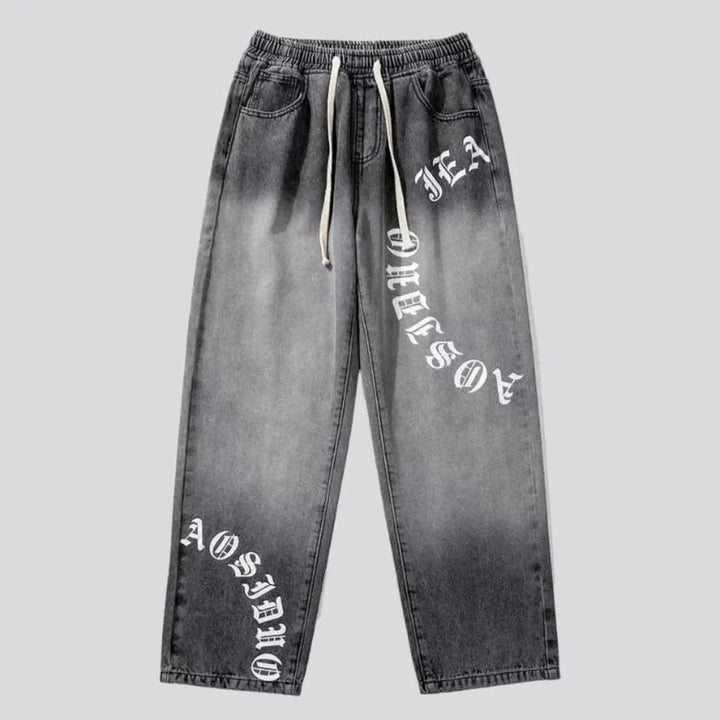 Y2k high-waist jeans
 for men