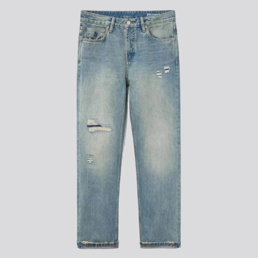 Straight heavyweight selvedge jeans
 for men | Jeans4you.shop