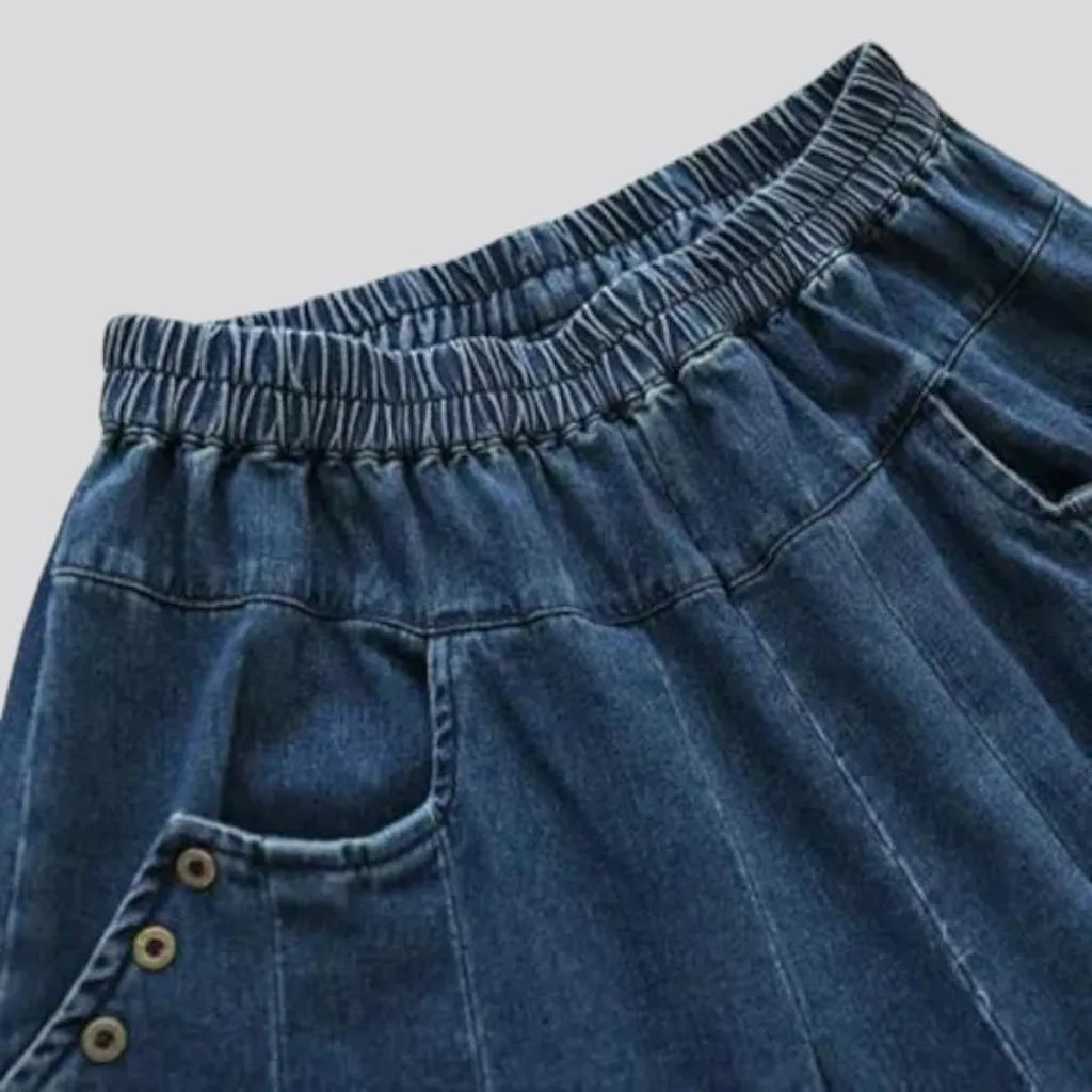 Culottes street denim pants
 for ladies