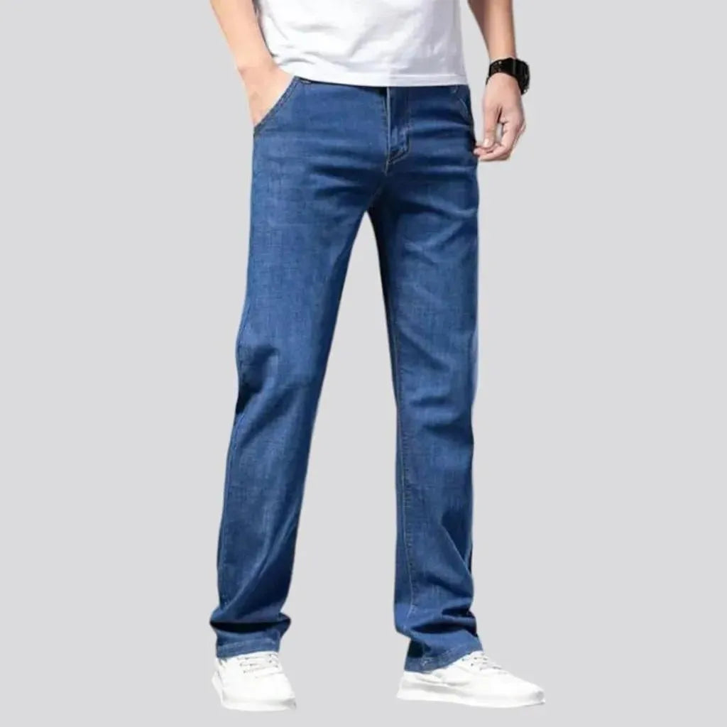 Thin men's lyocell jeans