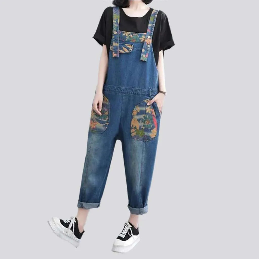 Y2k women's sanded jeans overall