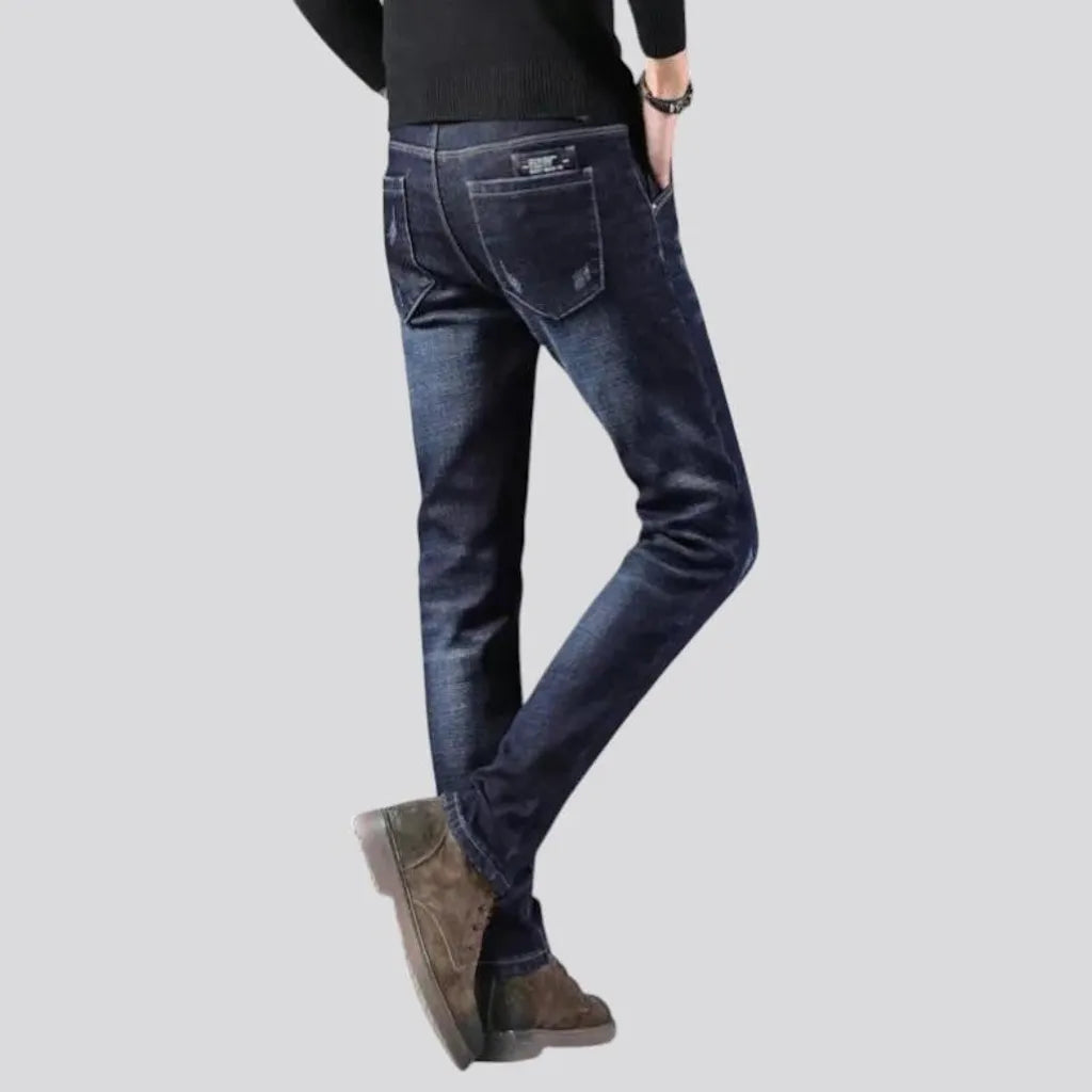 Stretchable slim-fit men's jeans