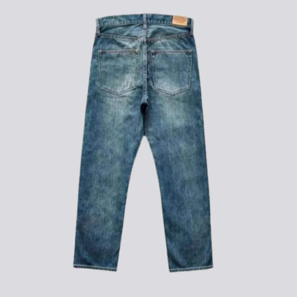 Sanded 10oz men's self-edge jeans