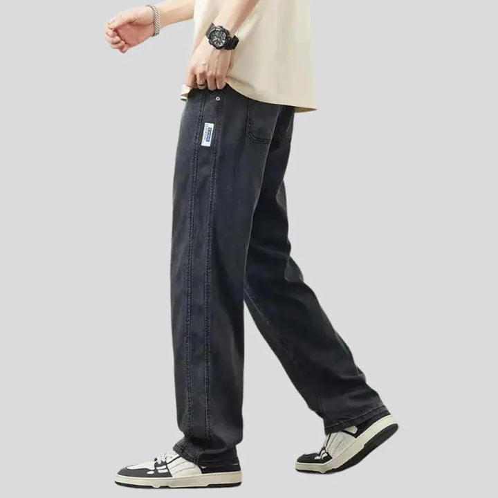 Men's double-side-stitching jeans