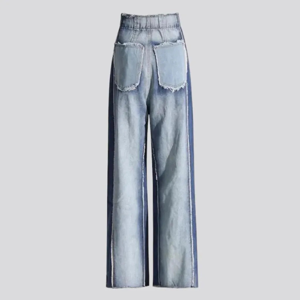 Baggy ultra-high-waist jeans
 for women