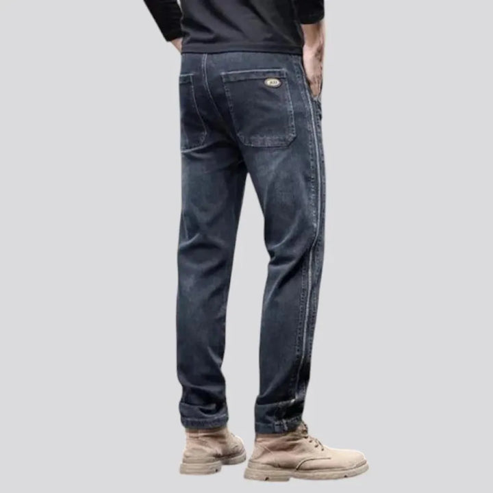 Stylish slim men's denim joggers