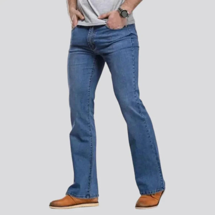 Bootcut men's stonewashed jeans