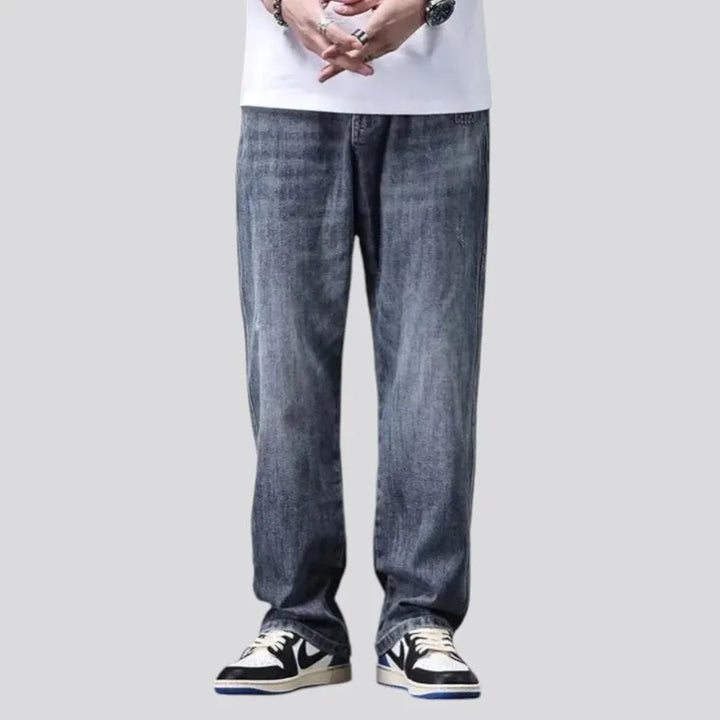 Mid-rise fashion jeans for men