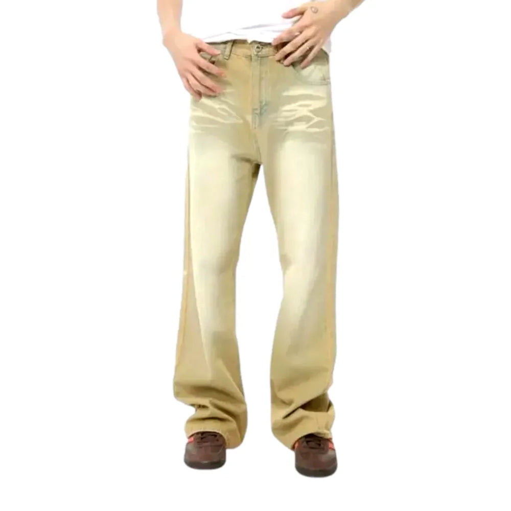 Boho Light Beige Men's Jeans - Sand