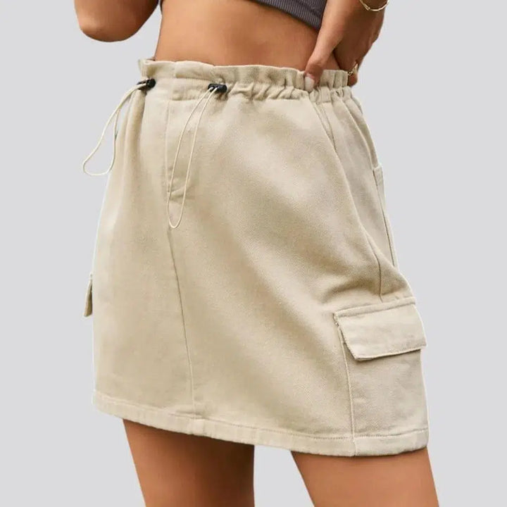 Fashion mini women's jeans skirt