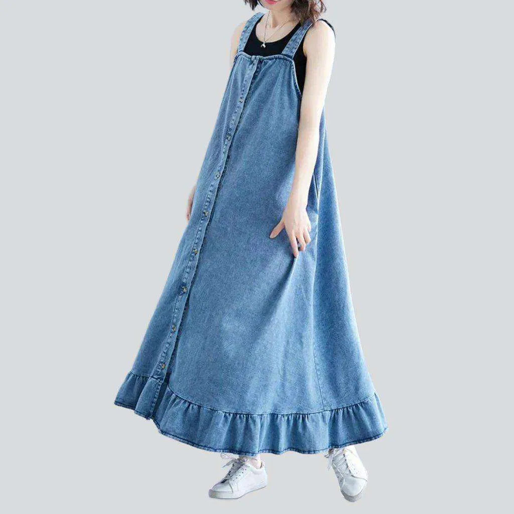 Loose fit 90s jean dress