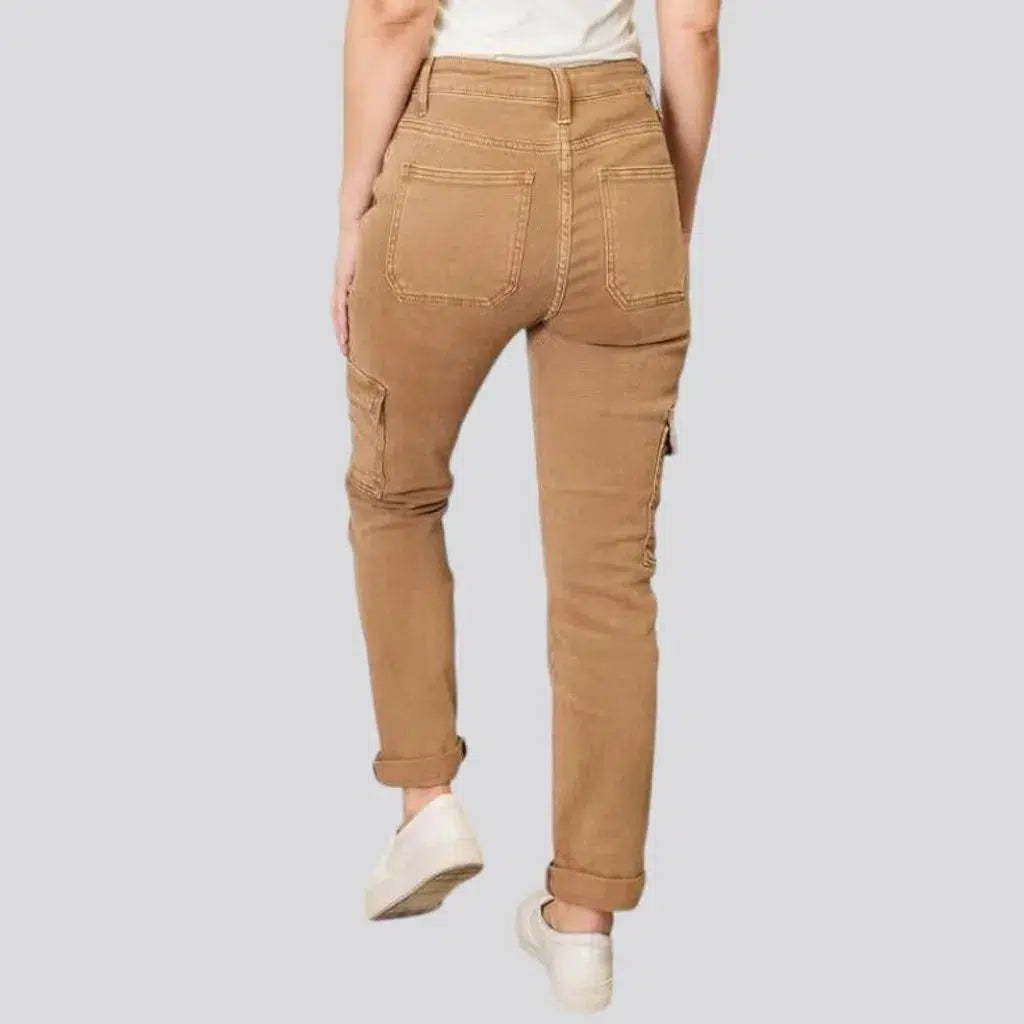 Fashion women's sand jeans