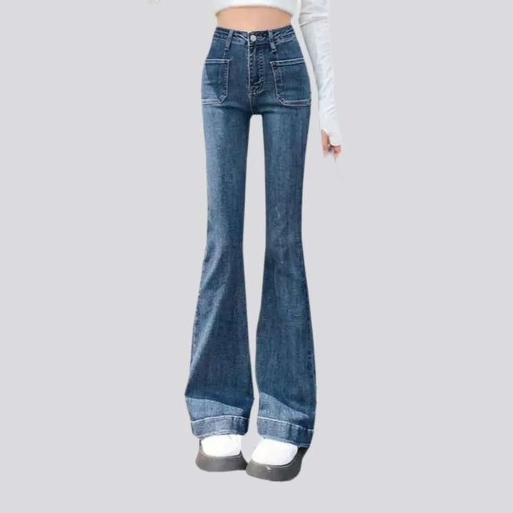 Bootcut women's high-waist jeans