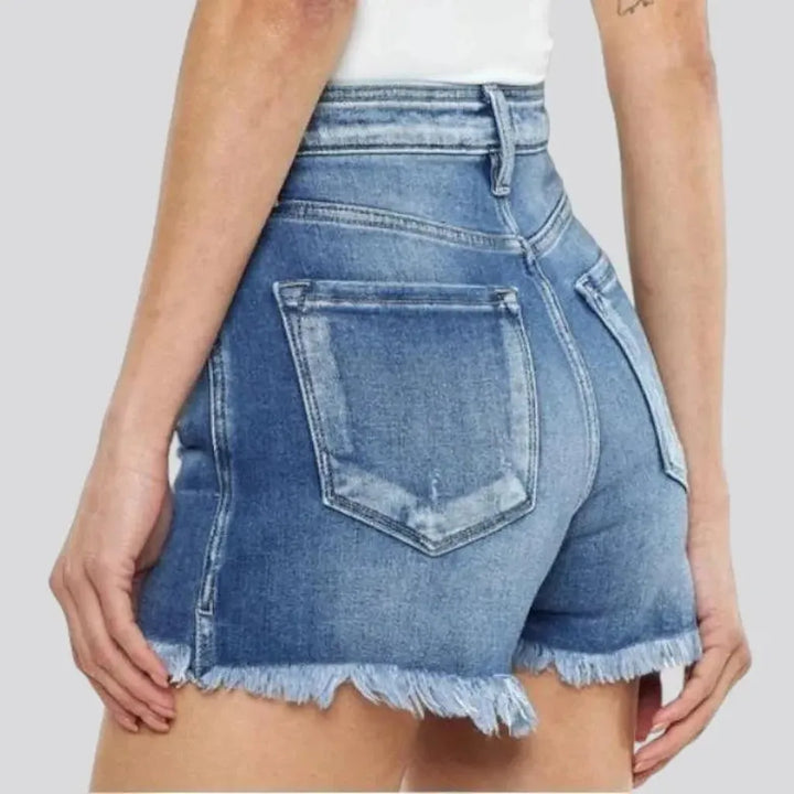 Straight classic jean shorts