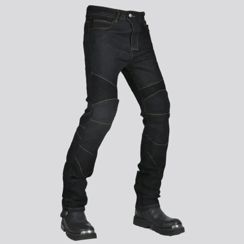 Slim fit riding men's jeans