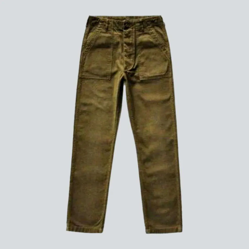 Street military men's jeans pants