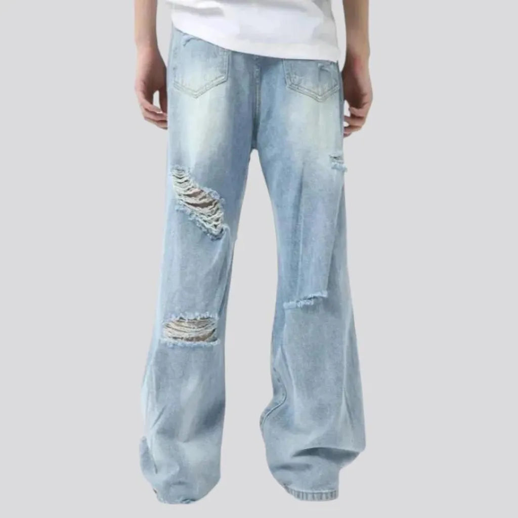 Grunge men's jeans