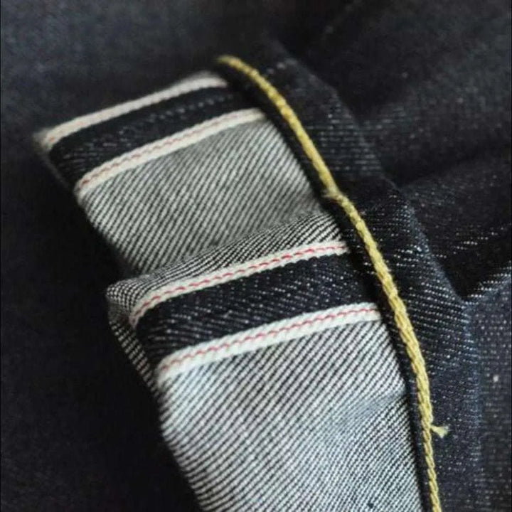 Straight raw men's selvedge jeans