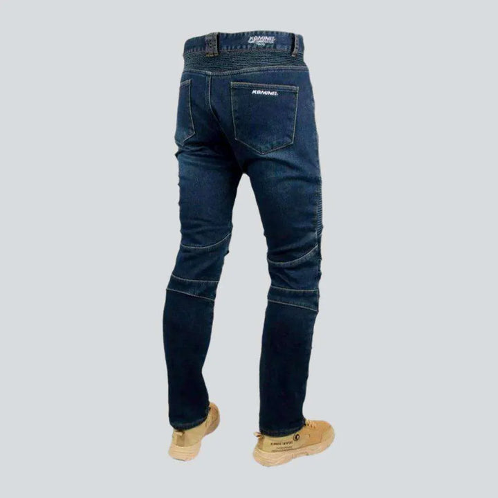 Biker men's protective jeans