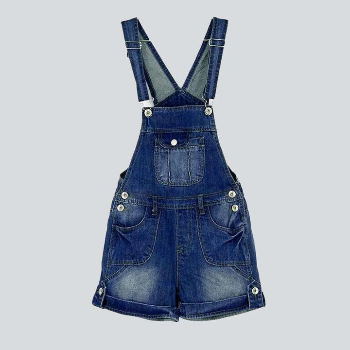 90s style jeans overall shorts for ladies