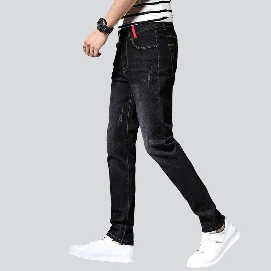 Casual slim fit men's jeans