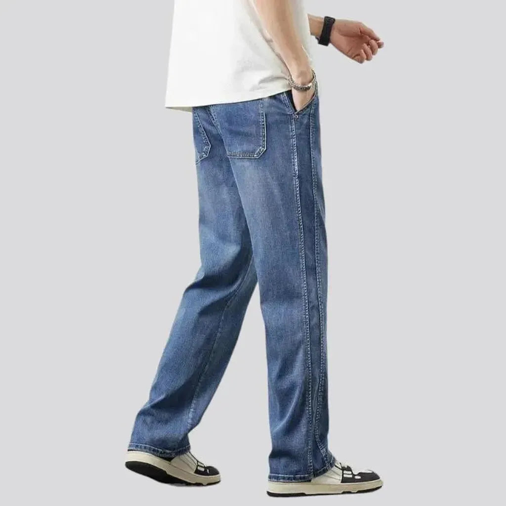 Men's double-side-stitching jeans