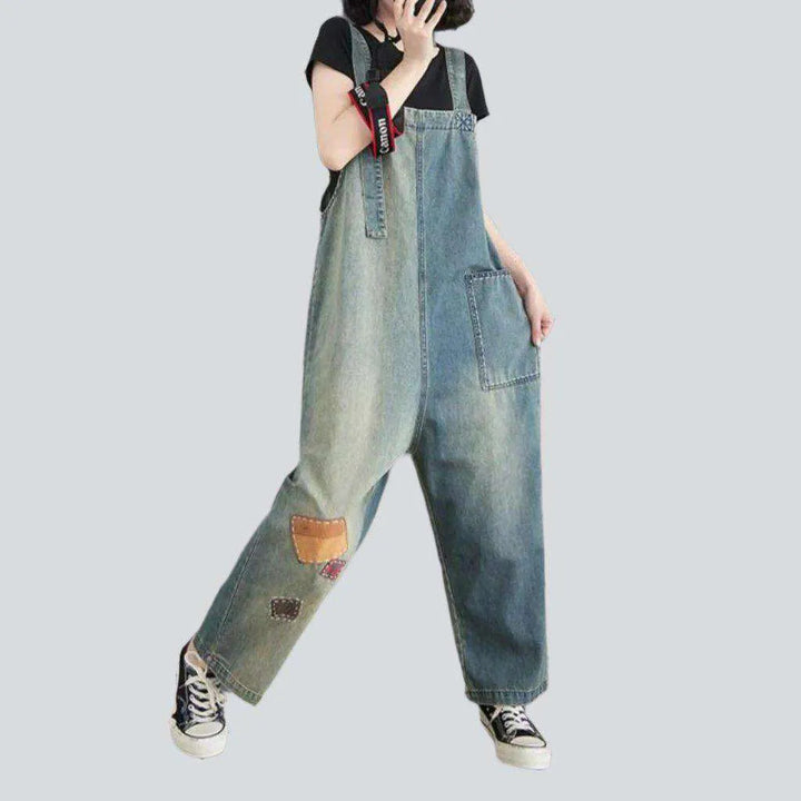 Fashion denim dungaree for women