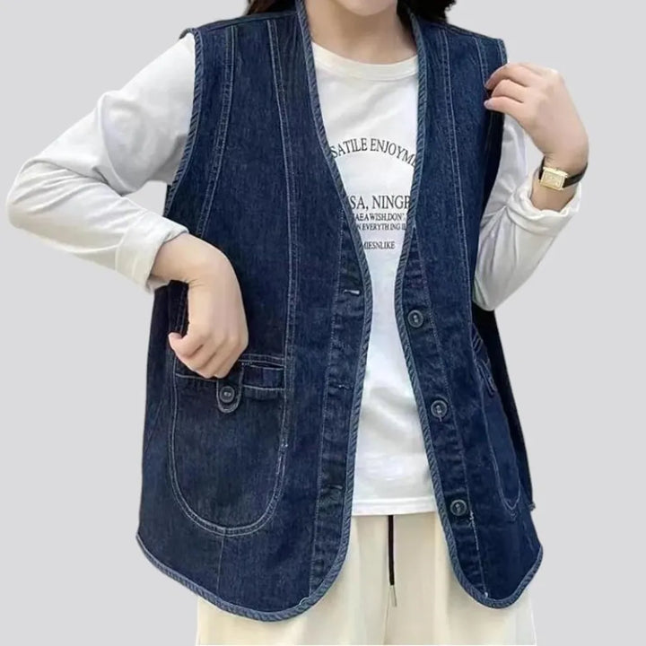 Vintage women's jeans vest