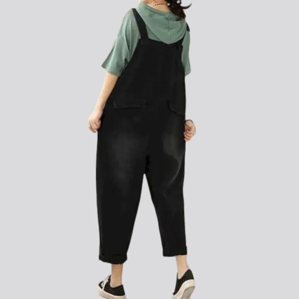 Y2k baggy women's denim jumpsuit