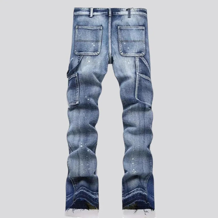 Vintage carpenter-loop jeans