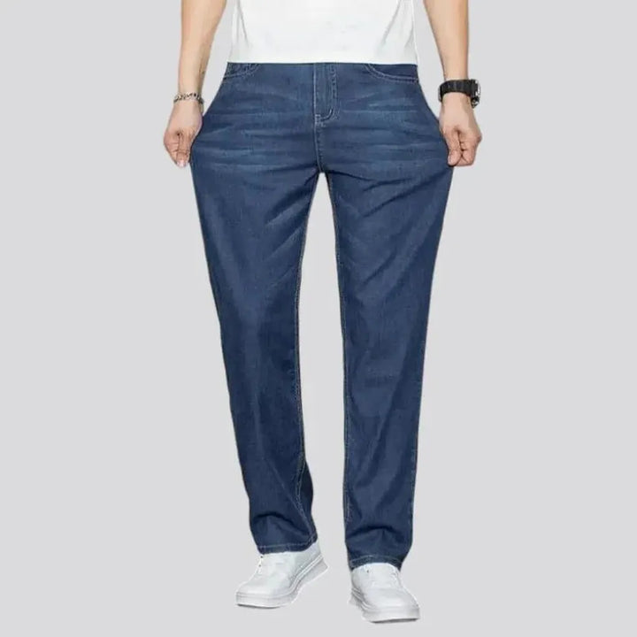 High-waist men's lyocell jeans