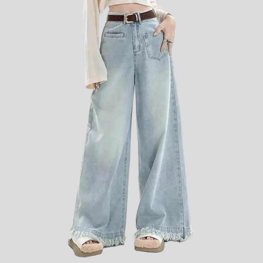 High-waist flared jeans
 for women