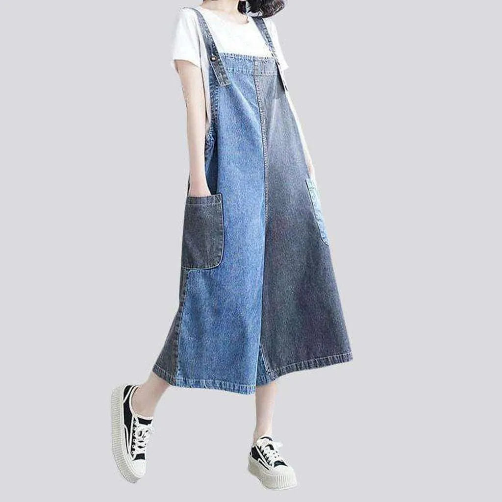 Trendy jean overall for women