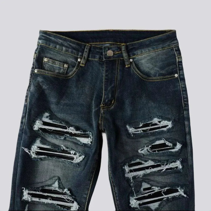 Distressed grunge jeans
 for men