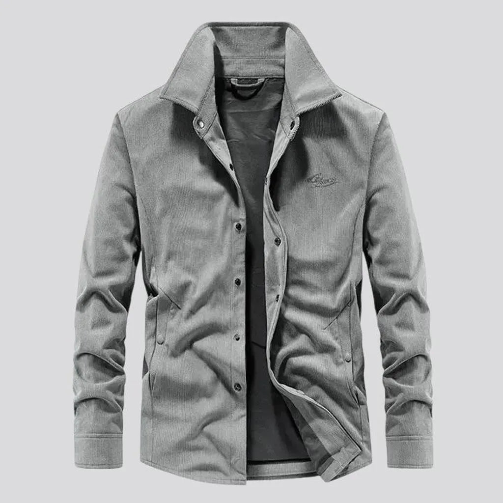 Trendy casual slim-fit y2k men's corduroy jacket