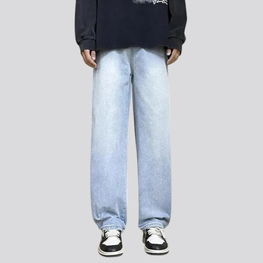 90s mid rise baggy street style jeans for men