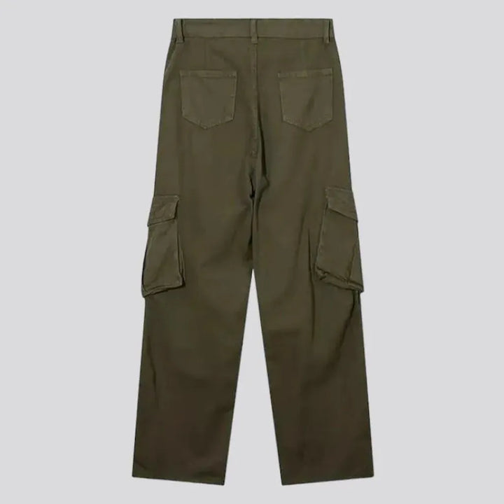 Baggy women's khaki jeans